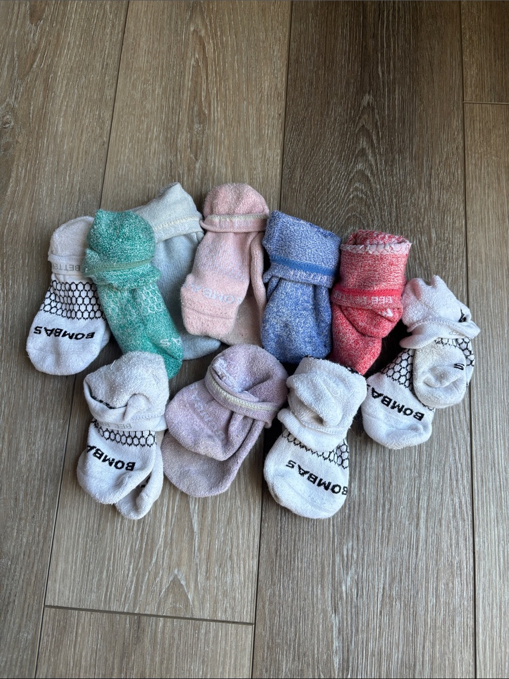 Bombas Pastel youth Socks - Mint, Peach, Lavender, Blue, Coral, White